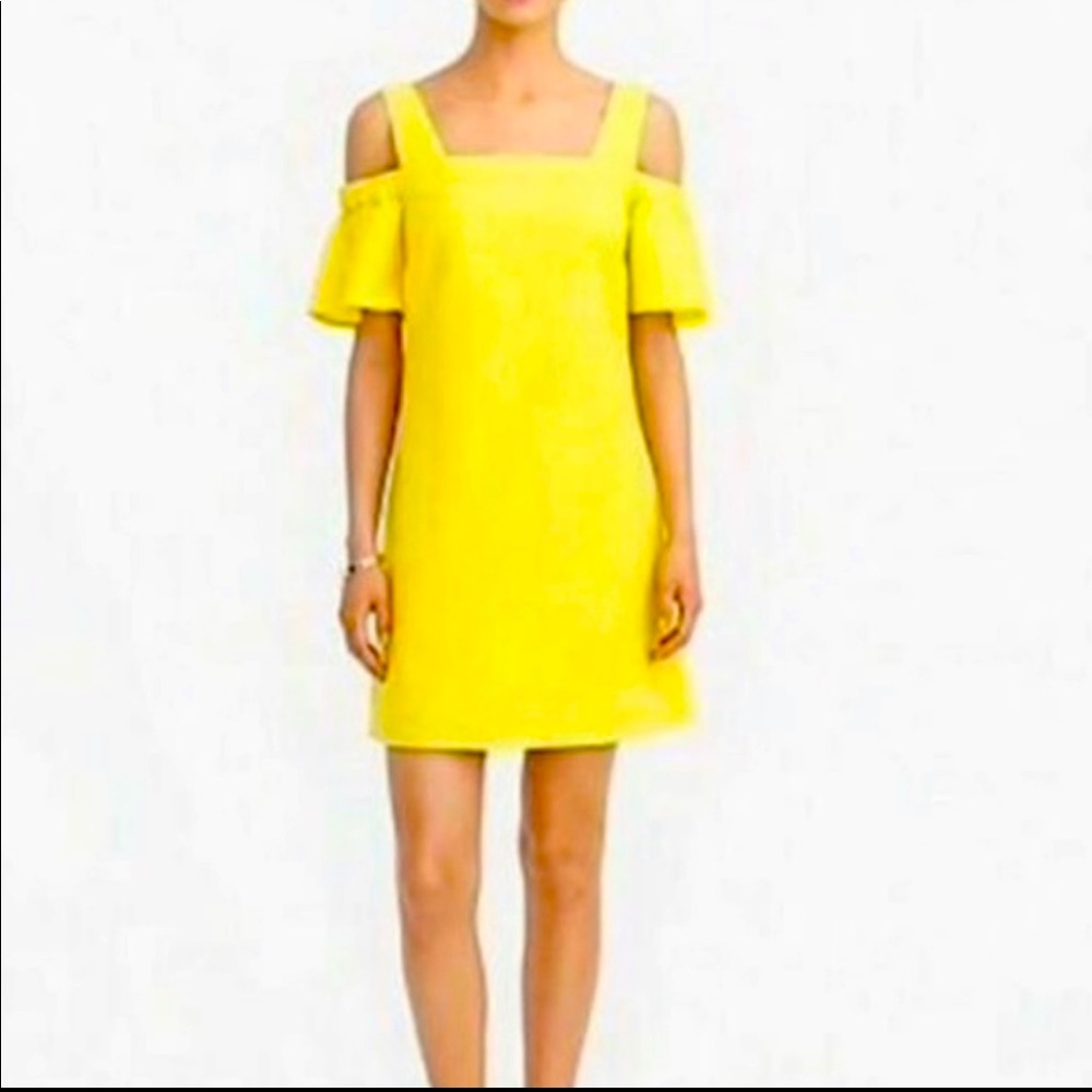 J.CREW - Yellow Off Shoulder Dress - Size M - NWT